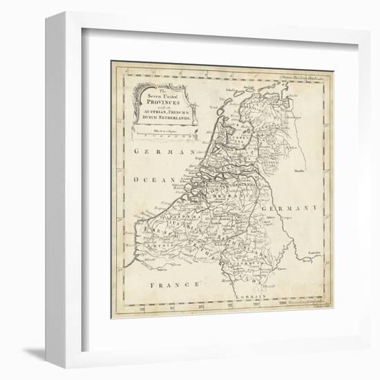 Map of Netherlands-T. Jeffreys-Framed Art Print