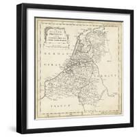 Map of Netherlands-T. Jeffreys-Framed Art Print