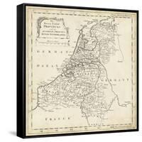 Map of Netherlands-T. Jeffreys-Framed Stretched Canvas