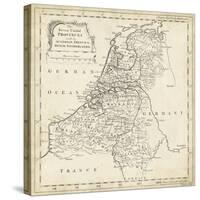 Map of Netherlands-T. Jeffreys-Stretched Canvas