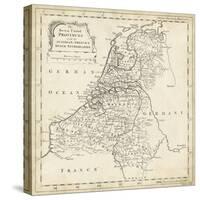 Map of Netherlands-T. Jeffreys-Stretched Canvas