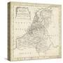 Map of Netherlands-T. Jeffreys-Stretched Canvas