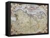 Map of Netherlands-null-Framed Stretched Canvas