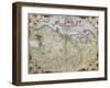 Map of Netherlands-null-Framed Giclee Print