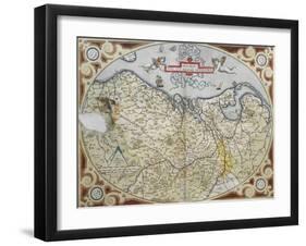 Map of Netherlands-null-Framed Giclee Print