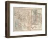 Map of Nevada and Utah. United States. Inset Map of Salt Lake City and Vicinity-Encyclopaedia Britannica-Framed Art Print