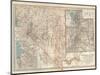 Map of Nevada and Utah. United States. Inset Map of Salt Lake City and Vicinity-Encyclopaedia Britannica-Mounted Art Print
