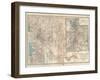 Map of Nevada and Utah. United States. Inset Map of Salt Lake City and Vicinity-Encyclopaedia Britannica-Framed Art Print