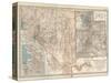 Map of Nevada and Utah. United States. Inset Map of Salt Lake City and Vicinity-Encyclopaedia Britannica-Stretched Canvas