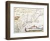 Map of New Belgium with a View of New Amsterdam-Joannes Jansson-Framed Giclee Print