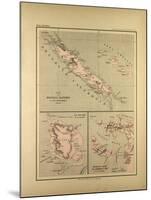 Map of New Caledonia-null-Mounted Giclee Print