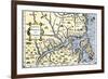 Map of New France and Canada, c.1597-null-Framed Giclee Print