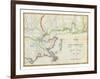 Map of New Orleans and Adjacent Country, c.1815-John Melish-Framed Art Print