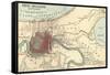 Map of New Orleans (C. 1900), Maps-Encyclopaedia Britannica-Framed Stretched Canvas