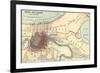 Map of New Orleans (C. 1900), Maps-Encyclopaedia Britannica-Framed Premium Giclee Print