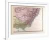Map of New South Wales, 1872-null-Framed Giclee Print