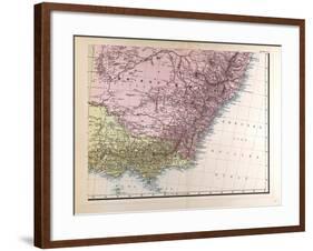 Map of New South Wales, 1872-null-Framed Giclee Print