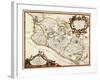 Map of New Spain (Mexico), 16th Century-Science Source-Framed Giclee Print