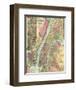 Map of New York and Adjacent Cities, c.1874-Gaylord Watson-Framed Art Print