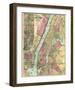 Map of New York and Adjacent Cities, c.1874-Gaylord Watson-Framed Art Print