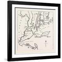 Map of New York and Vicinity, 1776, USA, 1870s-null-Framed Giclee Print