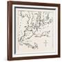 Map of New York and Vicinity, 1776, USA, 1870s-null-Framed Giclee Print