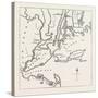 Map of New York and Vicinity, 1776, USA, 1870s-null-Stretched Canvas