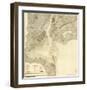 Map of New York Bay and Harbor and The Environs, c.1844-null-Framed Art Print