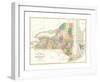 Map of New York, c.1839-David H^ Burr-Framed Art Print