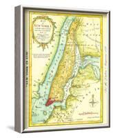 Map of New York City 1869-Kitchen - Shannon-Framed Art Print