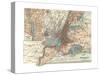 Map of New York City (C. 1900), Maps-Encyclopaedia Britannica-Stretched Canvas
