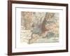 Map of New York City (C. 1900), Maps-Encyclopaedia Britannica-Framed Giclee Print