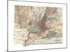 Map of New York City (C. 1900), Maps-Encyclopaedia Britannica-Mounted Giclee Print