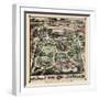 Map Of New York City’s Central Park 1860-Vintage Lavoie-Framed Giclee Print