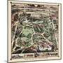 Map Of New York City’s Central Park 1860-Vintage Lavoie-Mounted Giclee Print