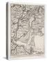 Map of New York from the Middle of the Eighteenth Century-null-Stretched Canvas