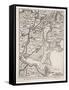 Map of New York from the Middle of the Eighteenth Century-null-Framed Stretched Canvas