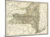 Map of New York State, 1870s-null-Mounted Giclee Print