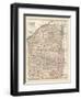 Map of New York State, Northern and Eastern Parts. United States-Encyclopaedia Britannica-Framed Art Print