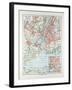 Map of New York United States of America 1899-null-Framed Giclee Print