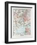 Map of New York United States of America 1899-null-Framed Giclee Print