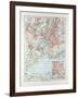 Map of New York United States of America 1899-null-Framed Giclee Print