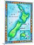 Map of New Zealand-Jennifer Thermes-Mounted Photographic Print