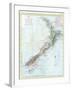 Map of New Zealand-null-Framed Giclee Print