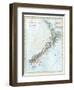 Map of New Zealand-null-Framed Giclee Print