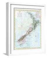 Map of New Zealand-null-Framed Giclee Print