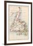 Map of Newfoundland, Canada, 1870s-null-Framed Giclee Print