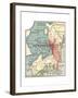 Map of Newport (C. 1900), Maps-Encyclopaedia Britannica-Framed Giclee Print