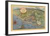 Map of Newport Harbor-null-Framed Art Print