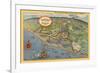 Map of Newport Harbor-null-Framed Art Print